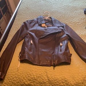 Moto jacket leather